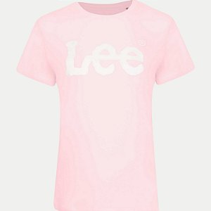 BLUSA LEE MANGA CURTA TSHIRT ROSA ALGODÃO SILKADA FEMININA ADULTO