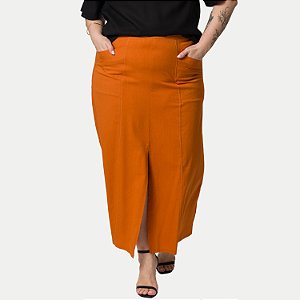 SAIA LISAMOUR VISCOLINHO CARAMELO LONGA FEMININA ADULTO