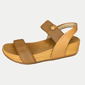 SANDALIA MODARE ANABELA MEDIA  CARAMELO FEMININA ADULTO