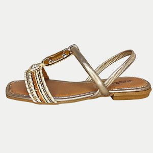 SANDALIA MISSISSIPI RASTEIRA CARAMELO FEMININA ADULTO
