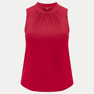BLUSA LUNENDER REGATA MAIS MULHER VERMELHA FEMININA