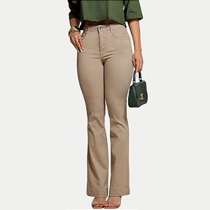 CALÇA MAC JEANS BRIM COM ELASTANO CAQUE BOOTCUT FEMININA ADULTO