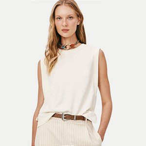 BLUSA HERING REGATA VISCOSE CREME FEMININA ADULTO