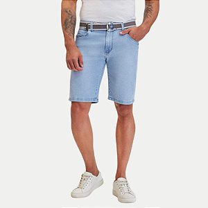 BERMUDA YOUNG JEANS COM ELASTANO COMFORT MASCULINA ADULTO