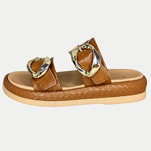 TAMANCO RAMARIM ANABELA BAIXA MARROM FEMININO ADULTO