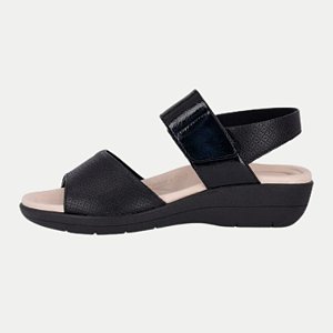SANDALIA PICCADILLY PAPETE PRETO DE FASCITE PLANTAR FEMININA ADULTO
