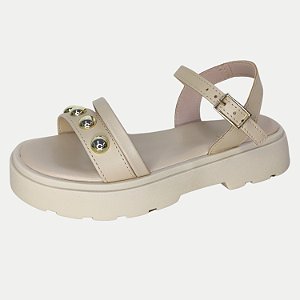 SANDALIA MINI SUA CIA ANABELA AREIA FEMININA INFANTIL