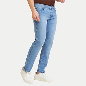 CALÇA LEE JEANS CLARO COM ELASTANO COMFORT MASCULINA ADULTO