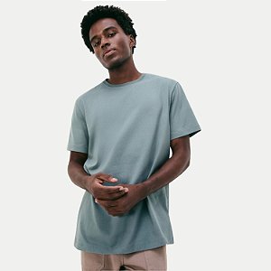 CAMISETA HERING MANGA CURTA COMFORT LISA VERDE MASCULINA ADULTO