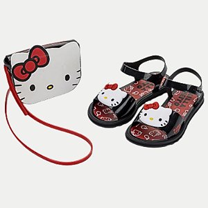 SANDALIA GRENDENE HELLO KITTY MY STYLE COM BOLSA FEMININA INFANTIL