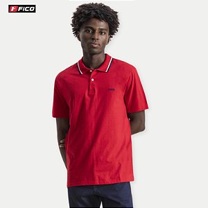 POLO FICO MANGA CURTACOMFORT MALHA COM VIVO MASCULINA ADULTO