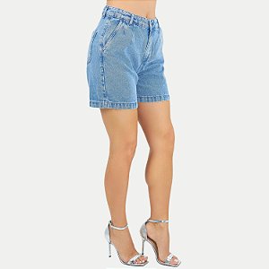 SHORT SHOT JEANS MÉDIO COM ELASTANO BÁSICO FEMININO ADULTO