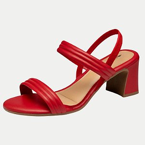 SANDALIA MISSISSIPI SALTO ALTO ACTIVE VERMELHO FEMININA ADULTO