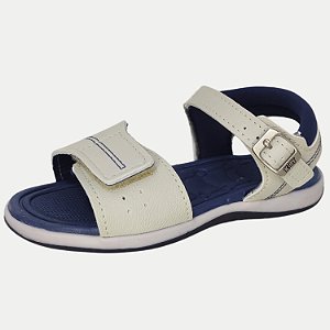 SANDALIA KIDY BABY EQUILIBRIO PAPETE BEGE MASCULINA INFANTIL