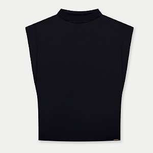 BLUSA LUNENDER REGATA PRETA VISCOSE FEMININA ADULTO