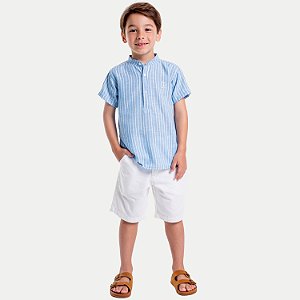 CONJUNTO VERÃO VIGAT BERMUDA E CAMISA MANGA CURTA POLIESTER MASCULINO INFANTIL