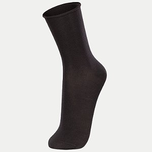 MEIA LUPO CLÁSSICA  ALGODÃO PRETO MASCULINA ADULTO