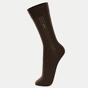MEIA LUPO CLÁSSICA  ALGODÃO CAFÉ MASCULINA ADULTO