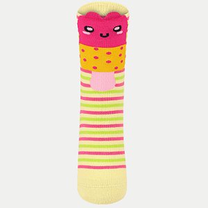 MEIA LUPO KIDS SOQUETE AMARELO FEMININO INFANTIL