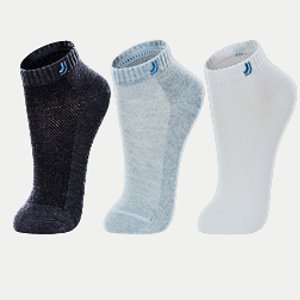 MEIA LUPO KIDS PACOTE COM 3 PARES SOQUETE LISA AZUL MARINHO UNISEX INFANTIL