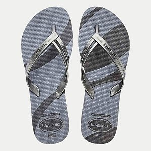 CHINELO HAVAIANAS ELEGANCE PRINT DEDO CINZA FEMININO ADULTO