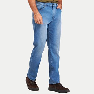 CALÇA YOUNG JEANS CLARO COM ELASTANO COMFORT MASCULINO ADULTO