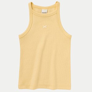 BLUSA HERINGKIDS REGATA MALHA CANELADA AMARELO FEMININA INFANTIL