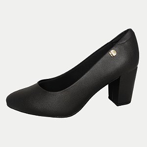 SAPATO MODARE SALTO ALTO SCARPIN PRETO FEMININA ADULTO