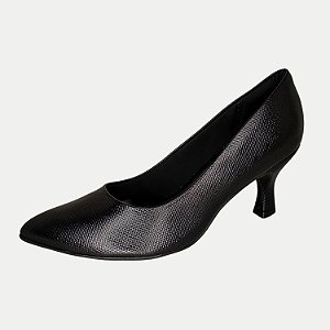 SAPATO PICCADILLY SALTO ALTO SCARPIN PRETO FEMININO ADULTO