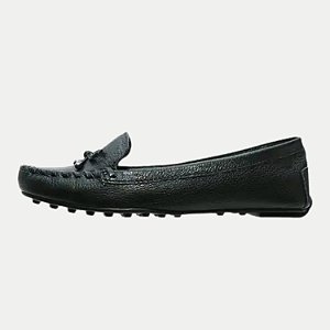 SAPATO BOTTERO MOCASSIM PRETO DE COURO FEMININO ADULTO