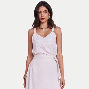 BLUSA ILICITO REGATA ALGODÃO OFFWHITE FEMININO ADULTO