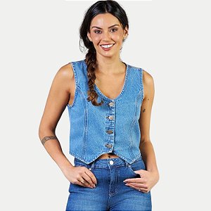 COLETE LEE REGATA JEANS MÉDIO BRUTO FEMININO ADULTO