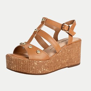 SANDALIA DAKOTA ANBELA ALTA NUDE FEMININO ADULTO