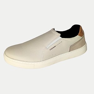 TÊNIS FREE WAY CASUAL IATE COURO OFFWHITE MASCULINO ADULTO