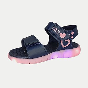 SANDALIA KIDY WAVE LIGHT PAPETE AZUL MARINHO FEMININO INFANTIL