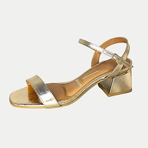 SANDALIA VIZZANO SALTO MÉDIO ACTIVE DOURADO FEMININO ADULTO