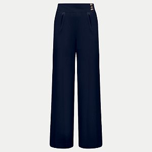 CALÇA LUNENDER VISCOSE PANTALONA AZUL MARINHO FEMININA ADULTO