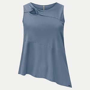 BLUSA LUNENDER REGATA  MAIS MULHER DE MALHA AZUL FEMININA ADULTO