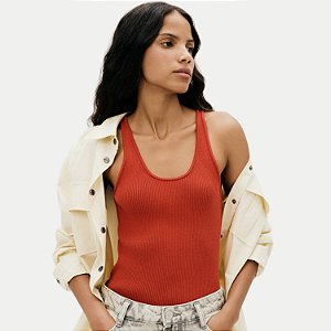 BLUSA HERING REGATA DE TRICO VERMELHO FEMININA ADULTO