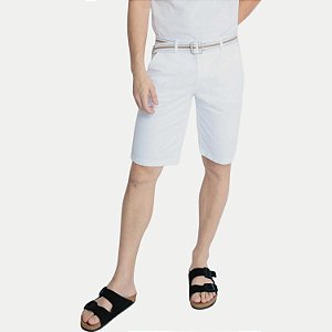 BERMUDA YOUNG BRIM COM ELASTANO ESPORTE FINO BRANCO MASCULINA ADULTO