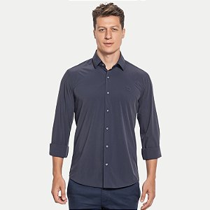 CAMISA AMIL MANGA LONGA SLIM POLIAMIDA E ELASTANO MASCULINO ADULTO
