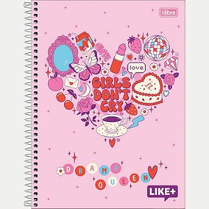 CADERNO TILIBRA UNIVERSITÁRIO 01 MATÉRIA CAPA DURA LIKE+ FEMININO (CORES SORTODAS)   30332-P
