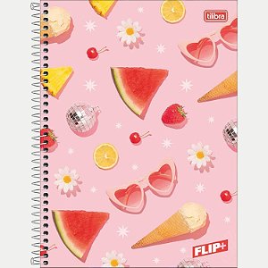 CADERNO TILIBRA UNIVERSITÁRIO 01 MATÉRIA CAPA DURA FLIP+ FEMININO (CORES SORTIDAS) 30352-P
