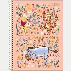 CADERNO TILIBRA UNIVERSITÁRIO 16 MATÉRIAS CAPA DURA POOH UNISEX (CORES SORTIDAS) 30268-P