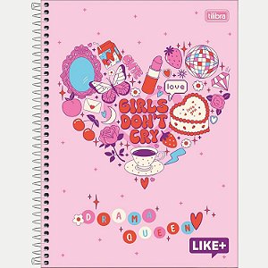 CADERNO TILIBRA UNIVERSITÁRIO 16 MATÉRIAS CAPA DURA LIKE+ FEMININO (CORES SORTIDAS)  30345-P