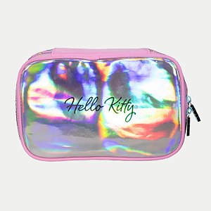 ESTOJO XERYUS HELLO KITTY 1 ZÍPER BOX ROSA FEMININO 299634-P