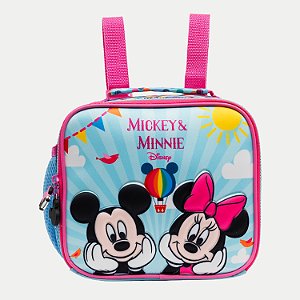 LANCHEIRA XERYUS MINNIE E MICKEY MOCHILETE ROSA FEMININA 29842-P