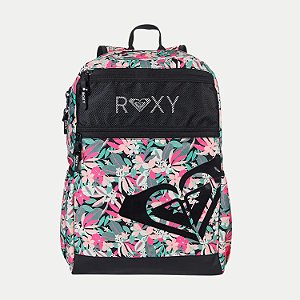 MOCHILA XERYUS  ROXY FLORAL TRADICIONAL PRETO FEMININA  27237-P