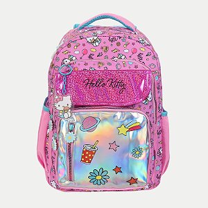 MOCHILA XERYUS HELLO KITTY TRADICIONAL ROSA FEMININA  299608-P
