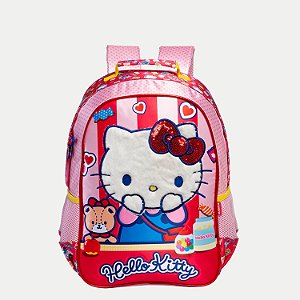 MOCHILA XERYUS HELLO KITTY TRADICIONAL VERMELHA FEMININA 29877-P